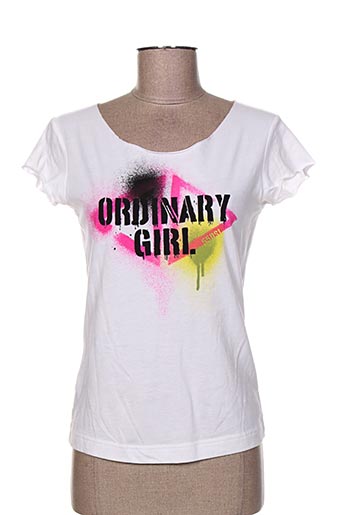 55 dsl t-shirts femme de couleur blanc