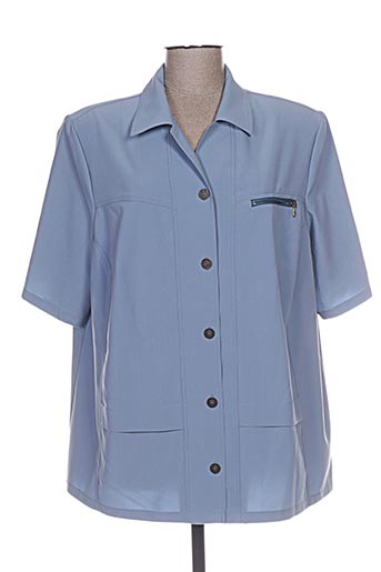 telmail chemises femme de couleur bleu