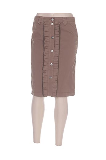 luisa cerano jupes femme de couleur marron