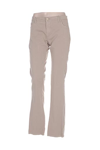 sud express pantalons femme de couleur beige