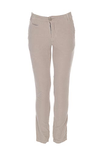 eliane et lena pantalons garçon de couleur beige