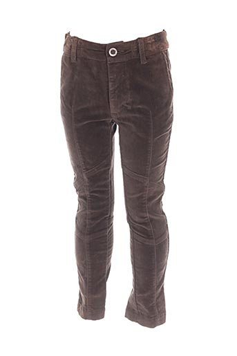 eliane et lena pantalons fille de couleur marron