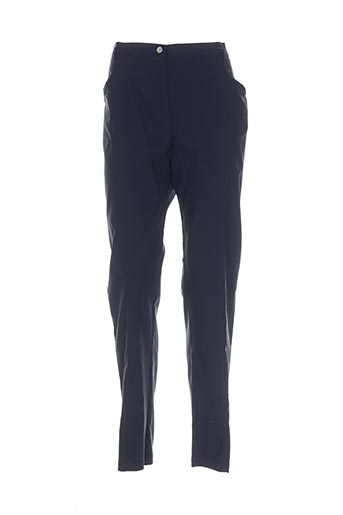 telmail pantalons femme de couleur bleu
