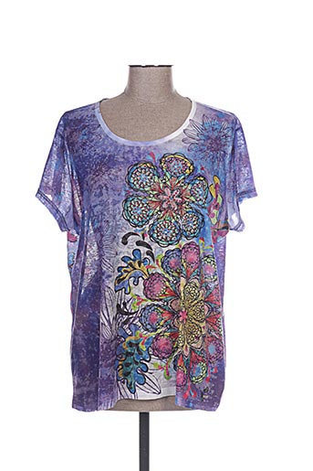 felino t-shirts femme de couleur bleu