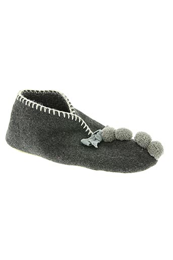 isotoner chaussures fille de couleur gris