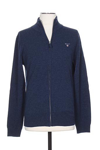 gant gilets homme de couleur bleu