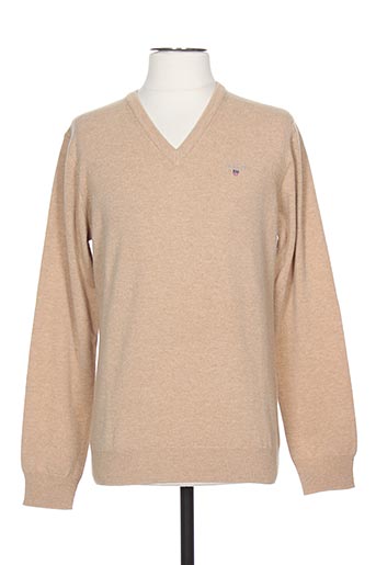 gant pulls homme de couleur marron