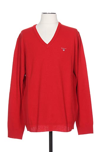 gant pulls homme de couleur rouge