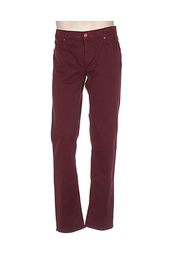 trussardi jeans pantalons homme de couleur rouge