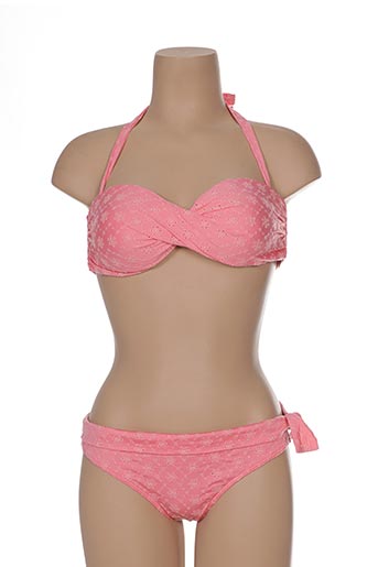 kiwi maillots de bain femme de couleur rose
