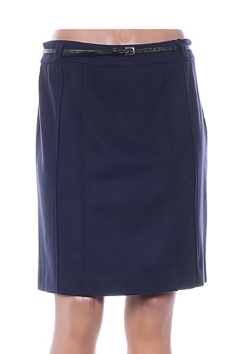 fleur de sel jupes femme de couleur bleu