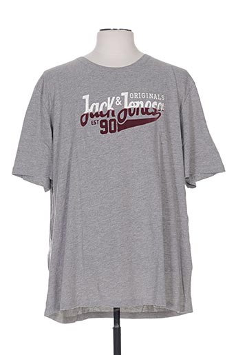 jack & jones t-shirts homme de couleur gris