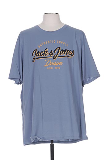 jack & jones t-shirts homme de couleur bleu
