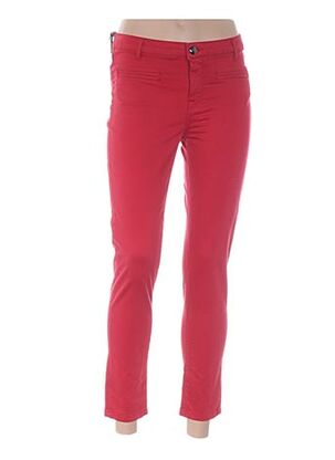 Pantalon 7/8 rouge MENSI COLLEZIONE pour femme