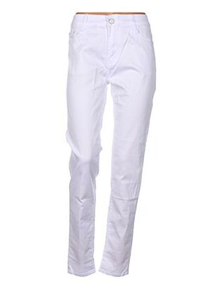 Pantalon casual blanc BS JEANS pour femme