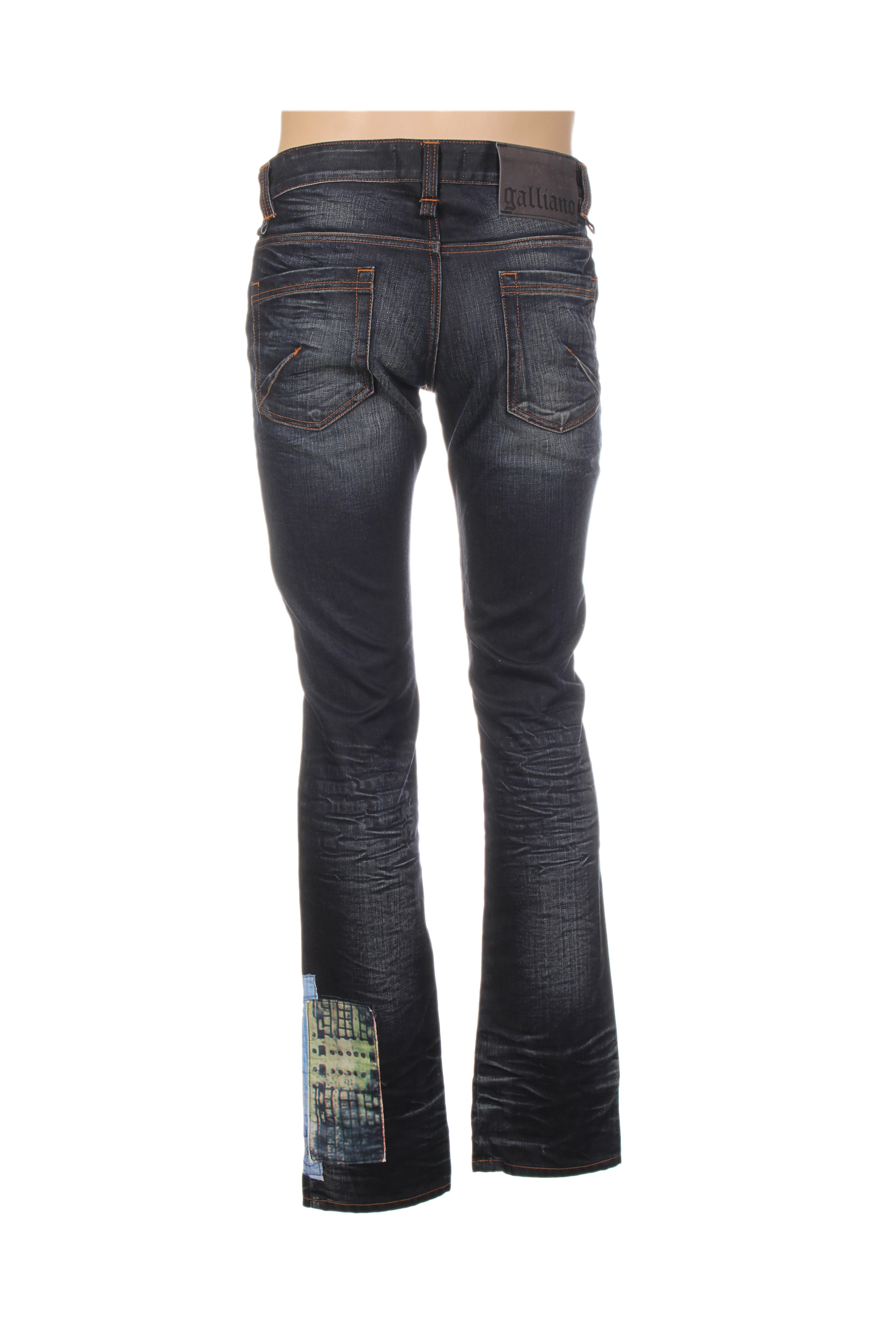 Galliano Jeans Coupe Droite Homme De Couleur Noir En ...