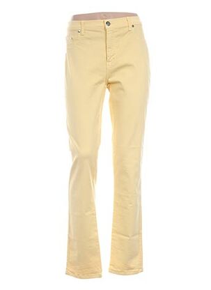 Pantalon casual jaune CRN-F3 pour femme