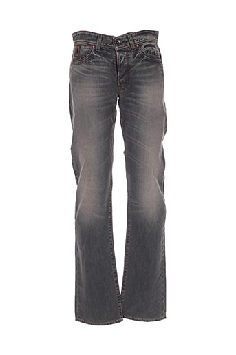 jeans homme gris coupe droite