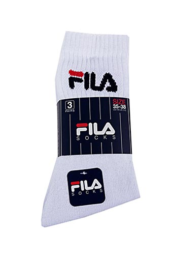 Fila Chaussette Femme De Couleur Blanc En Soldes Pas Cher 1382031 Blanc0 Modz