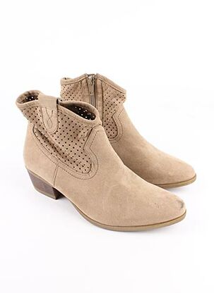 Bottines/Boots beige CLAUDIA GHIZZANI pour femme
