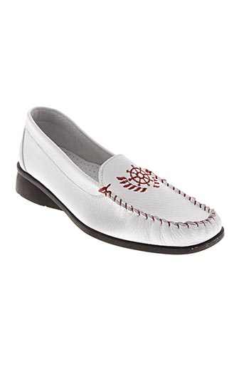 mocassin femme blanc