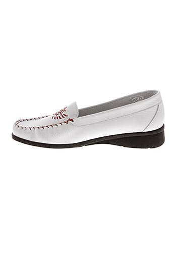 mocassin femme blanc