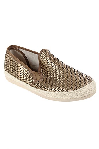 espadrille compensée femme beige