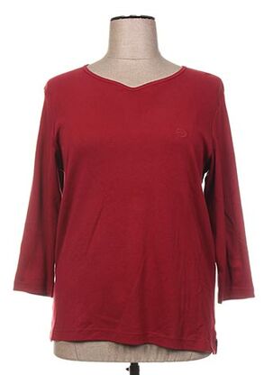 T-shirt manches longues rouge BAGORAZ pour femme