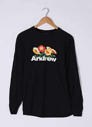 T-shirt manches longues noir ANDREW pour femme