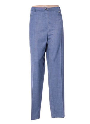 Pantalon casual bleu BRUNO SAINT HILAIRE pour femme