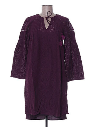 Robe mi-longue violet RHUM RAISIN pour femme