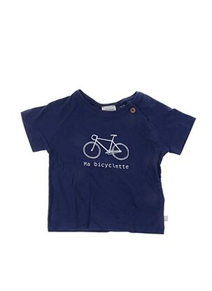 T-shirt manches courtes bleu CARREMENT BEAU pour enfant