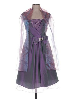 Robe mi-longue violet ENVIE pour femme