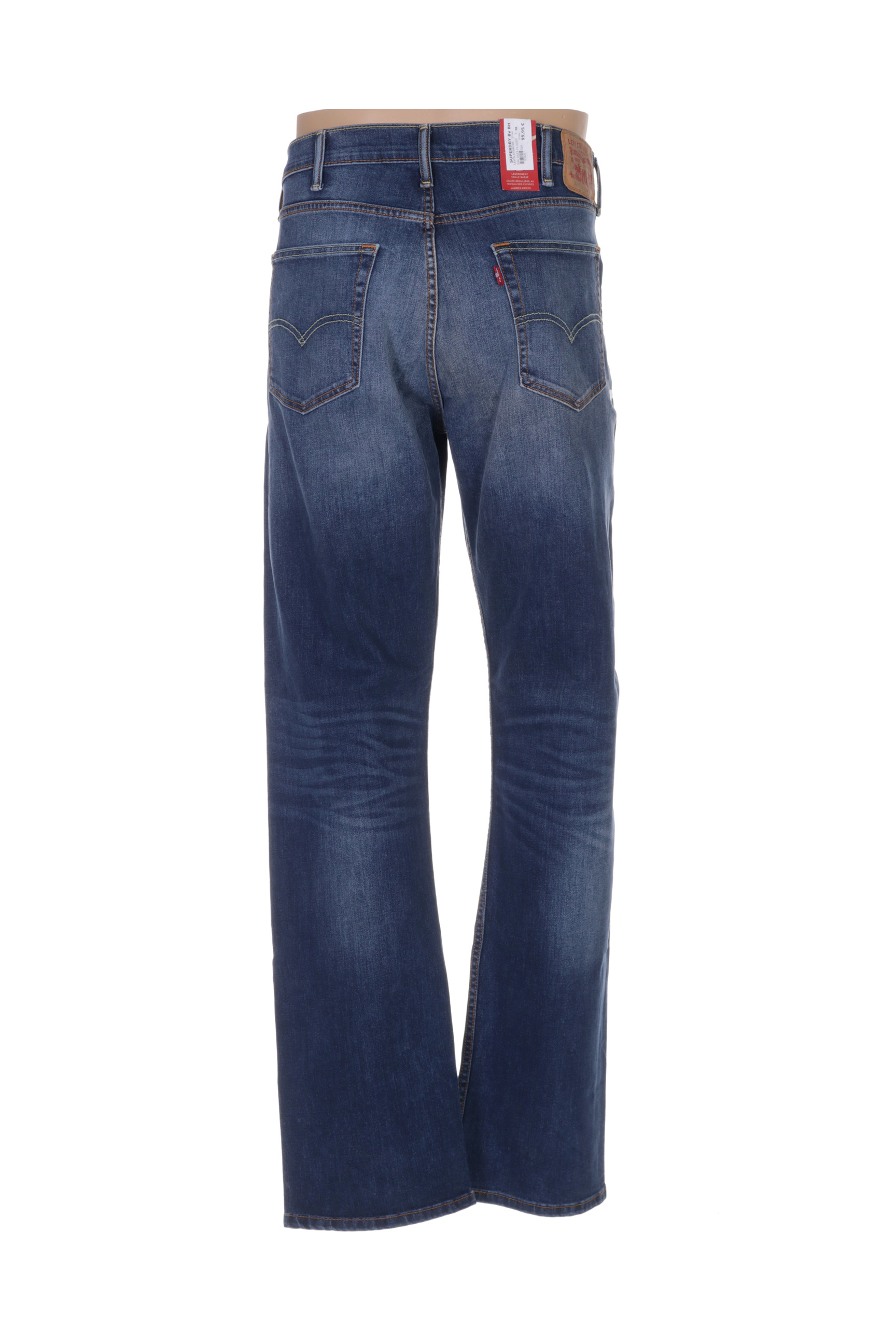 Levis Jeans Coupe Droite Homme De Couleur Bleu En Soldes ...