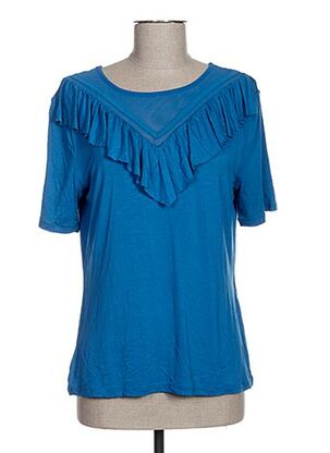 T-shirt manches courtes bleu MORGAN pour femme