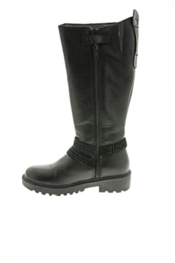 Geox Bottes Fille De Couleur Noir En Destockage 1454496 Noir00 Modz