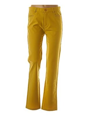 Pantalon casual jaune FARFALLA ROSSO pour femme