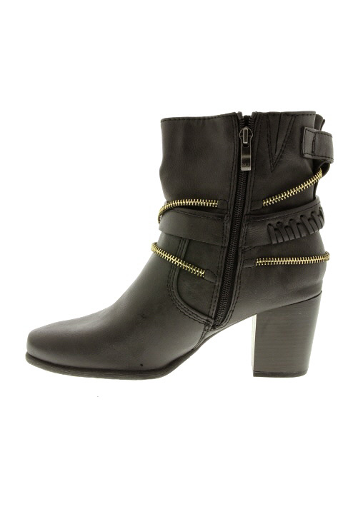 Marco Tozzi Bottines Femme De Couleur Noir En Soldes Pas ...