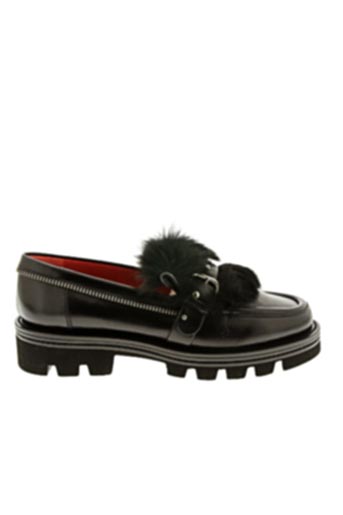 mocassin rouge femme pas cher