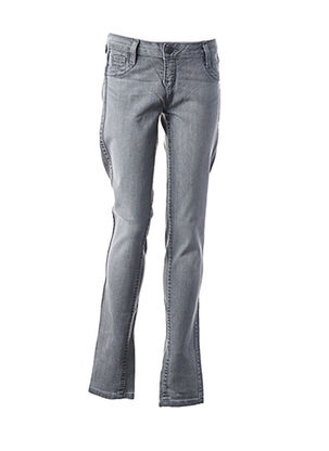 Pantalon casual gris BLEULAB pour femme