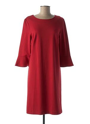 Robe mi-longue rouge BRANDTEX pour femme