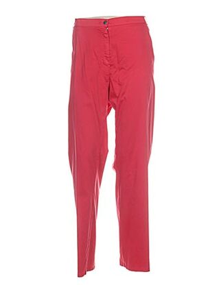Pantalon droit rouge GUY DUBOUIS pour femme