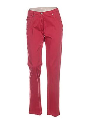 Pantalon droit rouge GUY DUBOUIS pour femme