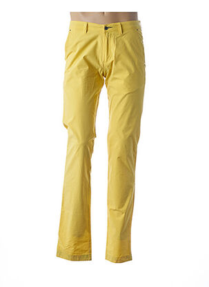 Pantalon casual jaune BRUNO SAINT HILAIRE pour homme