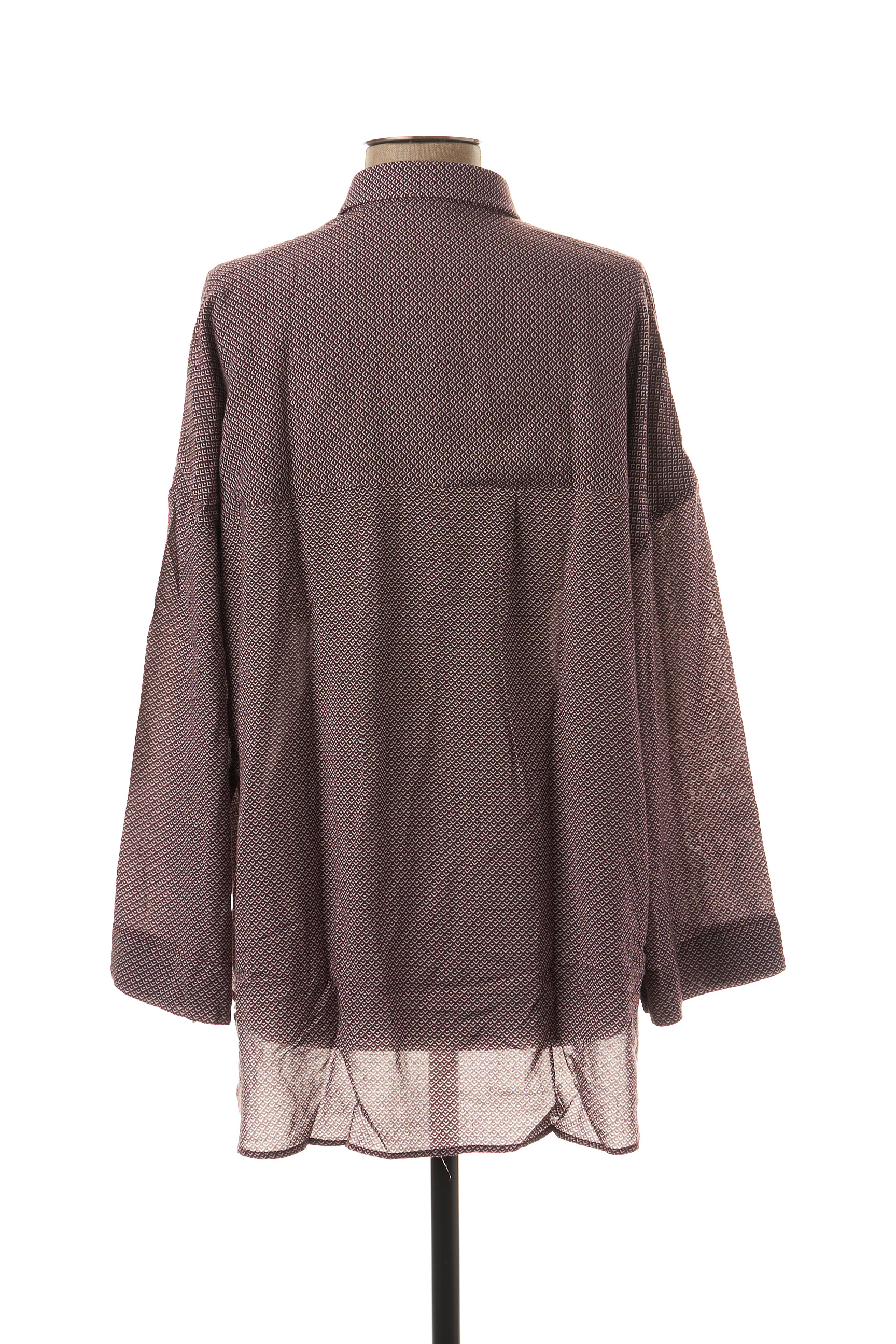 Bruno Saint Hilaire Chemisiers Manches Longues Femme De Couleur Violet