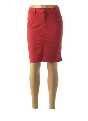 Jupe mi-longue rouge COUTURIST pour femme