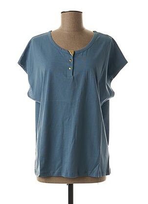 T-shirt manches courtes bleu BLUNE pour femme