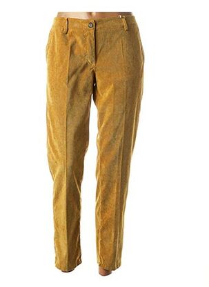 Pantalon casual jaune PAKO LITTO pour femme