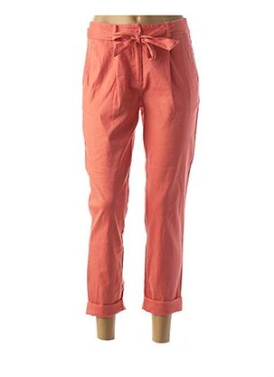 Pantalon casual orange DIANE LAURY pour femme