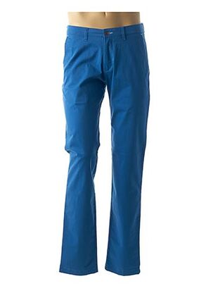 Pantalon casual bleu BRUNO SAINT HILAIRE pour homme